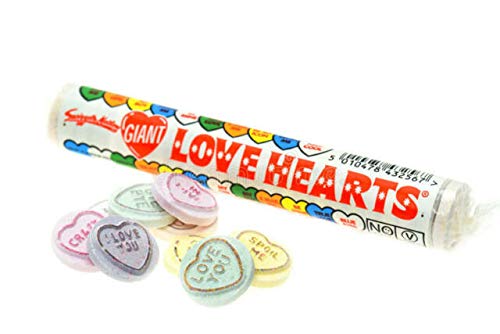 Swizzels Matlow Giant Love Heart Rolls Full Box Of 24 Rolls
