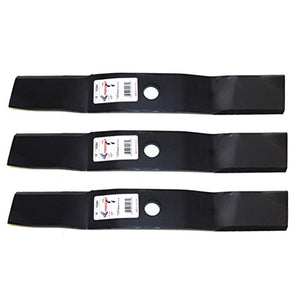 (3) 10284 Rotary Blades Compatible With John Deere M136194
