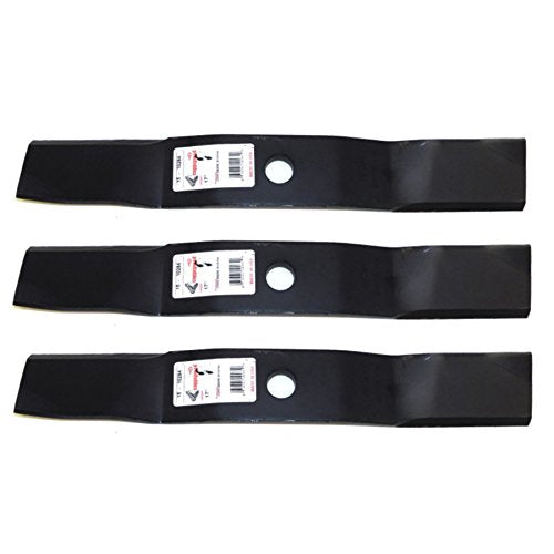 (3) 10284 Rotary Blades Compatible With John Deere M136194