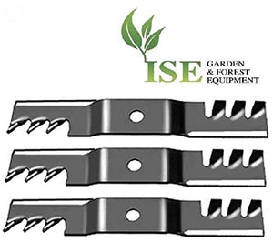 ISE Replacement Set of 3 Mulching Blades for John Deere, Replaces Part Numbers: M115495