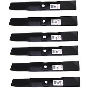6 Pack Of 11491 Rotary Blades Compatible With John Deere GX21380, GY20679, GY20684