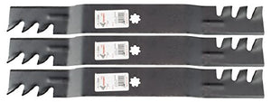 Rotary 3 11594 Mulching Mower Blades for John Deere GX22151, GY20850, 42" Deck