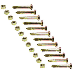 Ariens 12PK Genuine OEM Snow Blower Snowthrower Shear Pins & Nut 51001500 510015