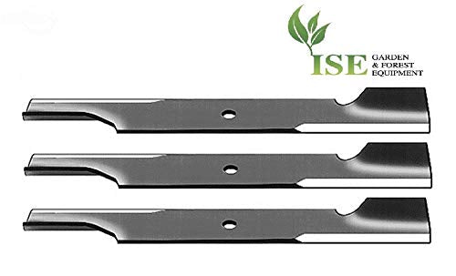 ISE Replacement Set of 3 Blades for Scag, Replaces Part Numbers: A48108, 48108, 481707, 482462, 482878