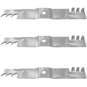 Set Of 3 Blades Replaces EXMARK 103-9629 109-9393-S 116-5499-S STENS 302-720