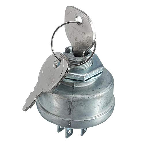 Allgreen Ignition Switch Ignition Lock Start Switch with 2 Keys 5 Pin for Motor Tractor Lawn Mower, for Husqvarna 725-0267 725-0267A 925-0267 925-0267A