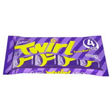 Load image into Gallery viewer, Original Cadbury Twirl Candy Bars Imported from the UK England Twirly Milk Chocolate Fingers Covered In Smooth Cadbury Milk Chocolate Bars Candy For An Afternoon Treat For That Chocolate Escape
