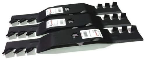 Set of 3 Extreme Mulch Blades 742-04053A 942-04053A R12809 fits Cub Cadet i1050 RZT50 LT1050 SLT1050 LTX1050 ZTT50