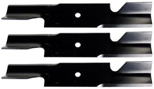 Load image into Gallery viewer, USA Mower Blades U11184BP (3) Extra High-Lift for Scag A48184 482877 A48184HL 482466 48110 Length 16-1/2 in. Width 3 in. Thickness .200 in. Center Hole 5/8 in. 32 in. 48 in. Deck
