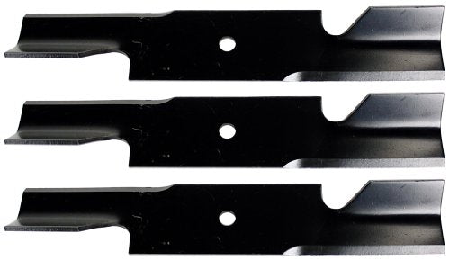 USA Mower Blades U11184BP (3) Extra High-Lift for Scag A48184 482877 A48184HL 482466 48110 Length 16-1/2 in. Width 3 in. Thickness .200 in. Center Hole 5/8 in. 32 in. 48 in. Deck