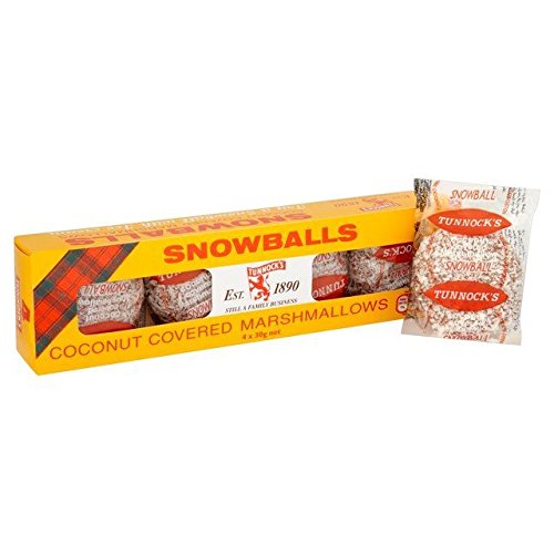 Tunnock's Snowballs 4 x 30g - Pack of 2