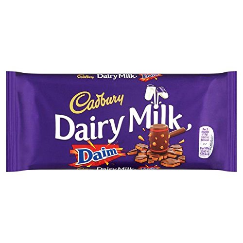 Cadburys Dairy Milk Daim - 120g - Pack of 2 (120g x 2 Bars)