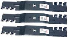Load image into Gallery viewer, Aftermarket Set of 3, Heavy Duty Mulching Blades Replace MTD, Cub Cadet 742-0677, 942-0677, 742-0677A, 942-0677A, 742-0677B, 942-0677B
