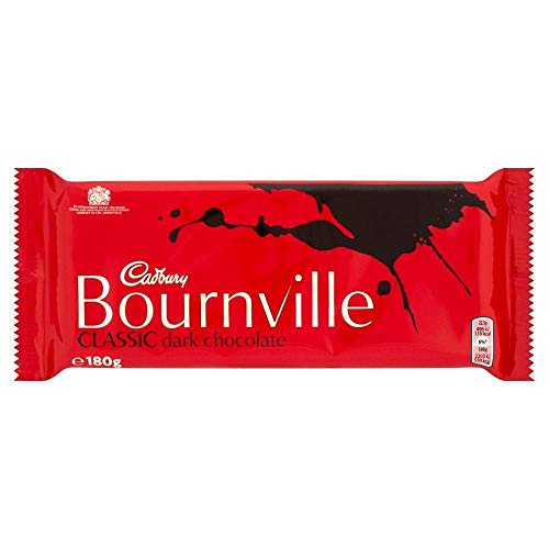 Cadburys Bournville Dark Chocolate - 180g - Pack of 4 (180g x 4 Bars)