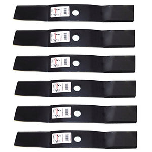 (6) 10284 Rotary Blades Compatible With John Deere M136194