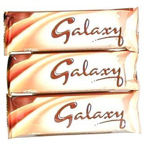Galaxy Milk Chocolate Bar 46gr (1.6oz)-pack 3 Bars by Mars