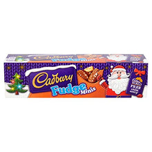 Load image into Gallery viewer, Cadbury Fudge Chocolate Minis Christmas tube 72g (Case of 12)
