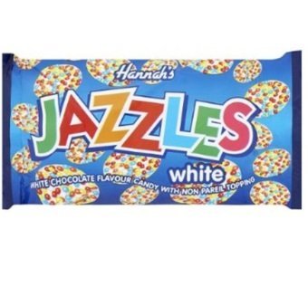Hannah's Hannanh'S White Chocolate Jazzles Pack Of 5