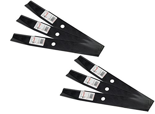 Rotary 1127 6 Mower Blades for John Deere Windsor AYP Husqvarna 16” Length 2” Width .1870” Thickness 11/16” Center Hole Fits 46in. Deck
