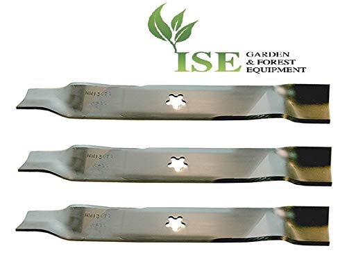 ISE Replacement Set of 3 Lawnmower Blades for AYP, Replaces Part Numbers: 159705, 170698, 176084, 532176084