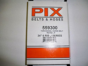 Belt Made w/ Kevlar for Toro: 55-9300 Simplicity: 1663885SM & More. 6 Rib X 34"