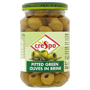 Crespo Pitted Green Olives 354g