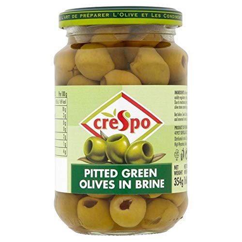 Crespo Pitted Green Olives 354g