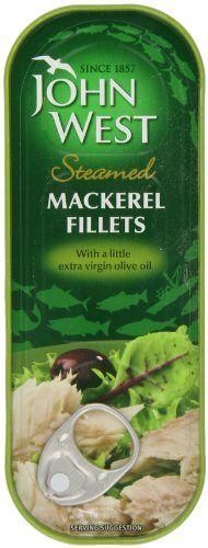 John West Steamed Mackerel in Olive Oil 110 g (Pack of 5)