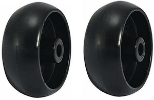 2 Mower Plastic Deck Wheels for John Deere D100 D110 D120 D140 Z225 Z245 Z425