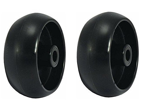 2 Mower Plastic Deck Wheels for John Deere D100 D110 D120 D140 Z225 Z245 Z425