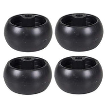 Load image into Gallery viewer, 2 Sets of 2 Plastic Lawnmower Deck Wheels for Snapper, Simplicity, Snapper Pro, &amp; Ferris 1500 Series 1714760
