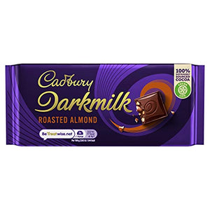 Cadbury Dark Milk Roasted Almond Bar 85g