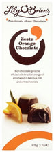 Load image into Gallery viewer, Lily O'Brien's Zesty Orange Chocolate Pouch Milk Chocolate Filled with Rich Chocolate Brazilian Orange Oil Ganache (Pack of 4)
