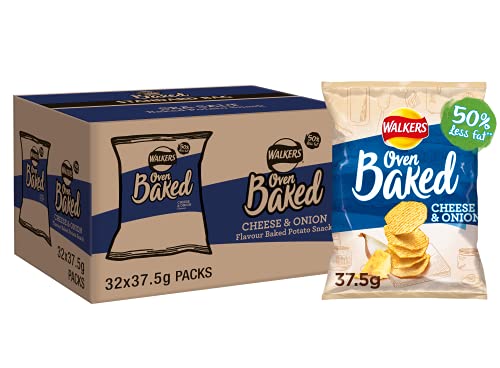 Baked Walkers Cheese and Onion 37.5 g (Pack of 32)