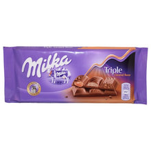 Load image into Gallery viewer, Milka Triple Caramel Bar 90g
