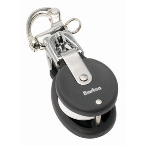 Barton Marine 90401 - Medium Snatch Block w/Stainless Snap Shackle (46647)