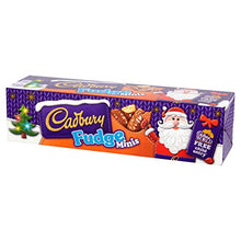 Load image into Gallery viewer, Cadbury Fudge Chocolate Minis Christmas tube 72g (Case of 12)
