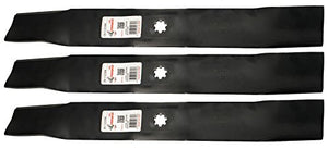 Rotary (3) 12380 Mower Blades John Deere AM137327 AM141032 AM141034, 42" Deck