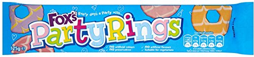 Fox's 12 X Foxs Party Rings Fl. 0.79 125G (12 Pack Bundle)