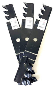 Set of 3, Made In USA Heavy Duty Replacement Mulching Blades For John Deere M127500, M127673, or M145476