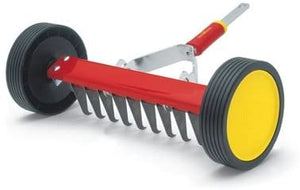 Wolf Garten Urm3 Red &amp; Yellow Dethatching Roller Rake