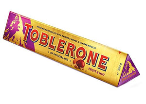 Toblerone Fruit & Nut Bar 360g Pack of 10