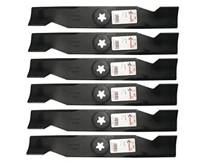 Rotary (6) 9907 Mower Blades for Roper Sears Poulan 532180054 48in. Deck