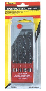 Forge 5 Piece Wood Drill Bit Set