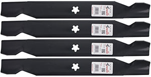 Rotary (4) Hi Lift Blades for AYP Husqvarna Poulan 532138497, 38" Deck