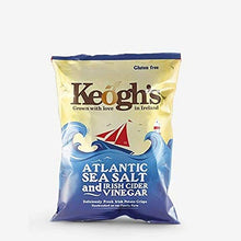 Load image into Gallery viewer, Keogh&#39;s Atlantic Sea Salt and Irish Cider Vinegar Crisps 50g x 3
