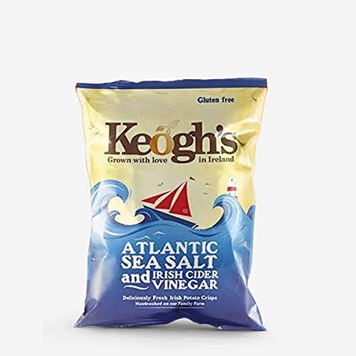 Keogh's Atlantic Sea Salt and Irish Cider Vinegar Crisps 50g x 3