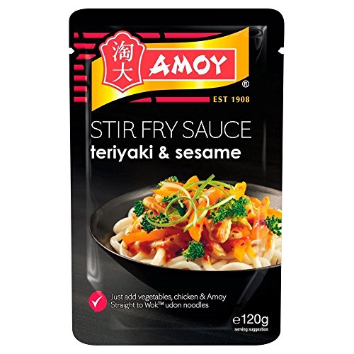 Amoy Straight to Wok Teriyaki & Sesame Seeds Stir Fry Sauce (120g) - Pack of 6