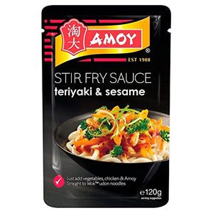 Amoy Straight to Wok Teriyaki & Sesame Seeds Stir Fry Sauce (120g)