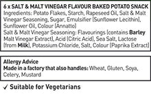 Load image into Gallery viewer, Walkers Baked Salt and Vinegar Crisps 6 Pack 150g
